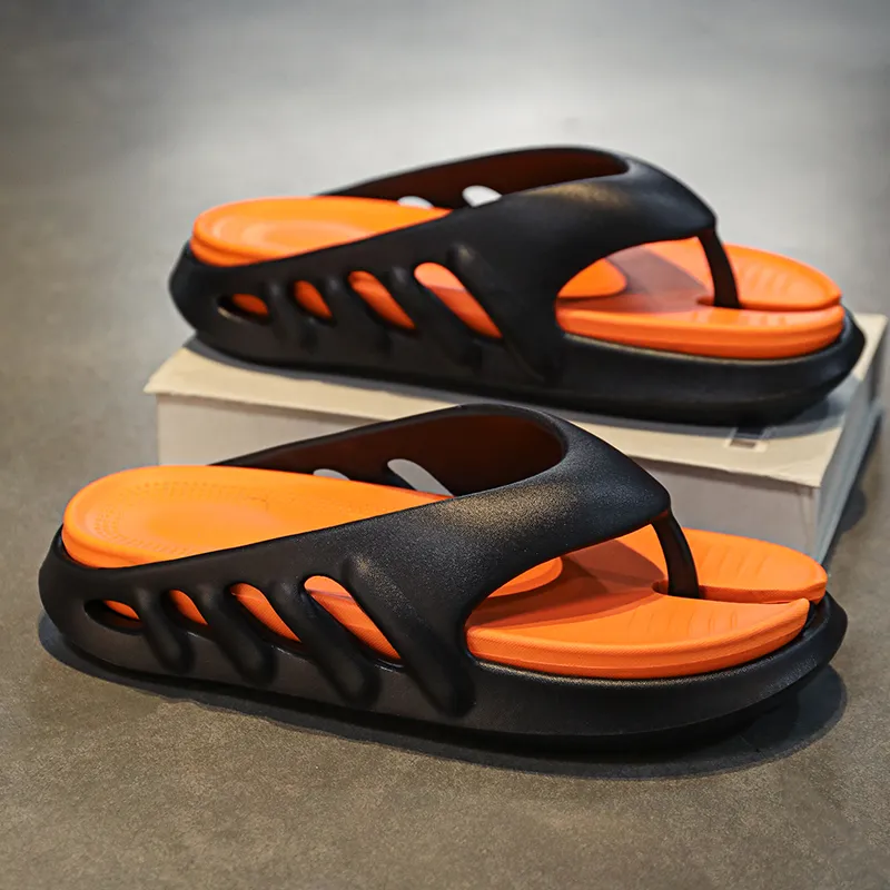 Budding Bear EVA Quiet Odor Resistant Abrasion Resistant Slip Resistant Flip Flops Men's-2