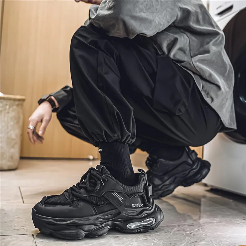 Budding Bear Slip-Resistant Breathable Lightweight Height Increasing Low-Top Chunky Sneakers Men's-13