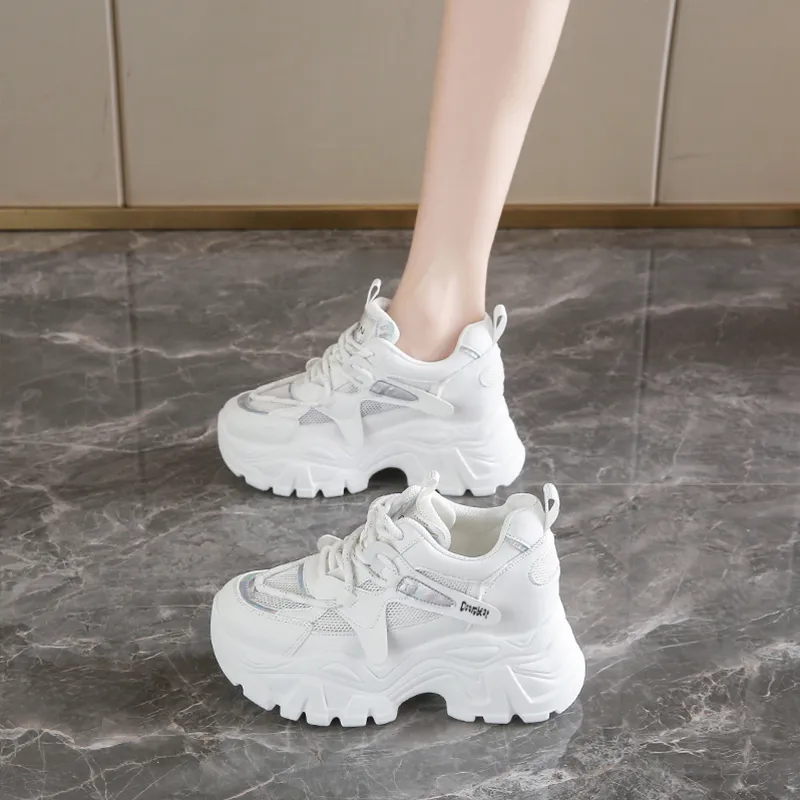 Budding Bear Abrasion Resistant Breathable Slip Resistant Low Top Chunky Sneakers Women's-25