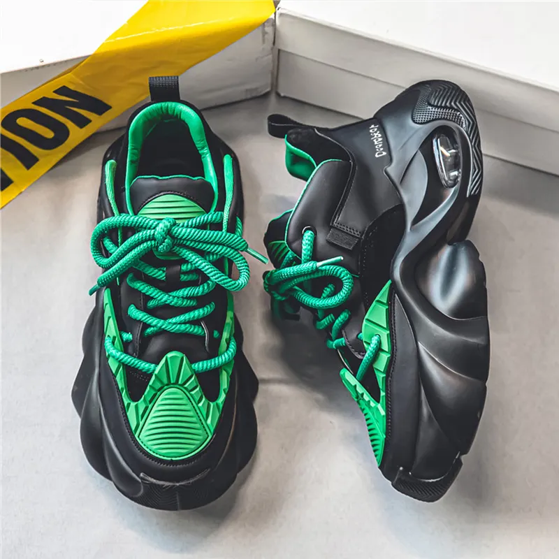 Budding Bear Anti-Slip And Wear-Resistant Lightweight Height Increasing Low-Top Chunky Sneakers Men's-19