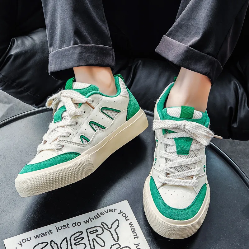 Budding Bear Slip Resistant, Abrasion Resistant, Lightweight, Breathable Low Top Skateboard Shoes Men's Box-31