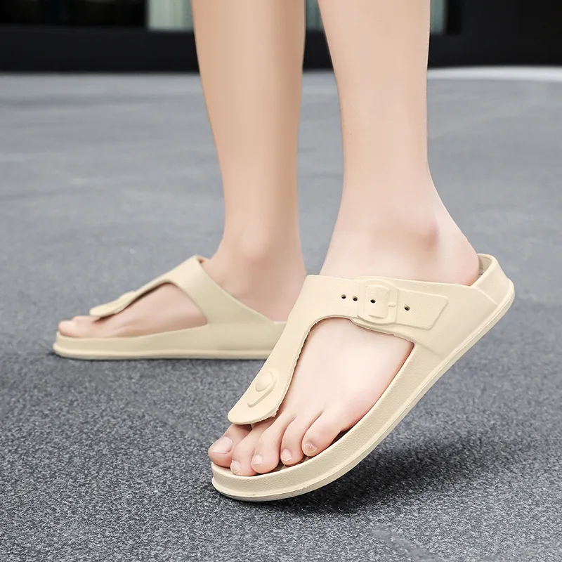 Budding Bear Quiet Odor Resistant Abrasion Resistant Slip Resistant Flip Flops Men's-8