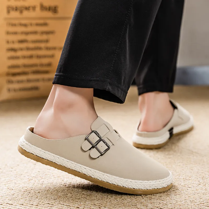 Budding Bear Abrasion Resistant Slip Resistant Closed Toe Slippers Men's-4