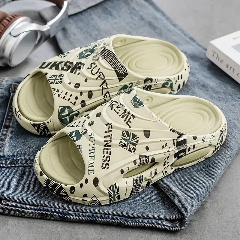 Budding Bear EVA Quiet Slip Resistant Odor Resistant Abrasion Resistant Slide Slippers Men's-12