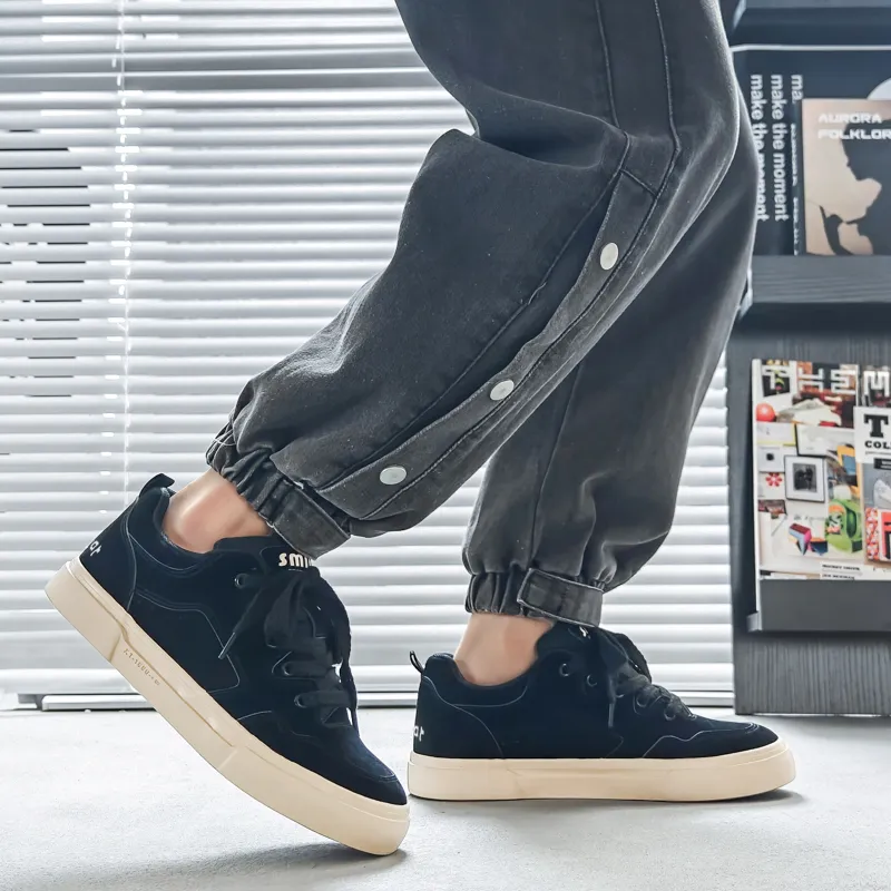 Budding Bear Slip Resistant, Abrasion Resistant, Lightweight, Support, Height Increasing Low Top Skateboard Shoes Men's-16