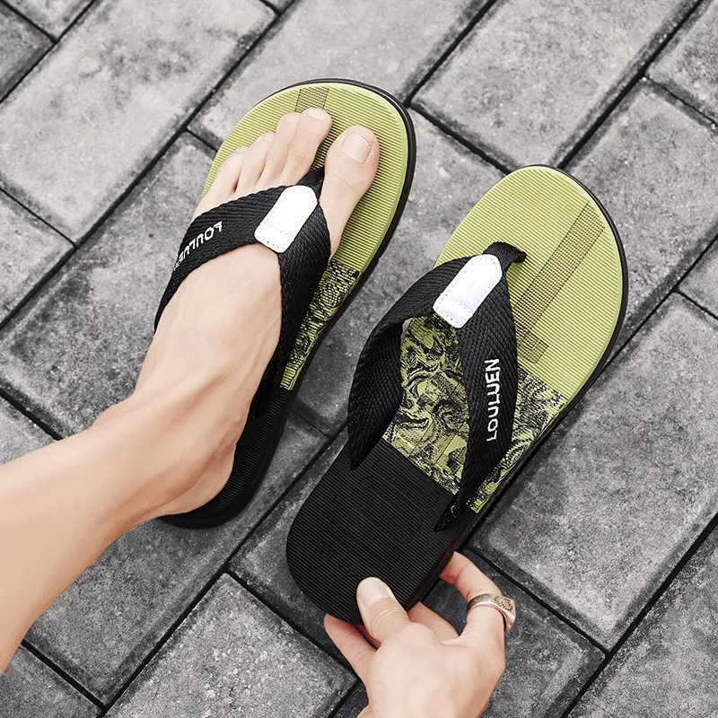 Budding Bear Quiet Odor Resistant Abrasion Resistant Slip Resistant Flip Flops Men's-13