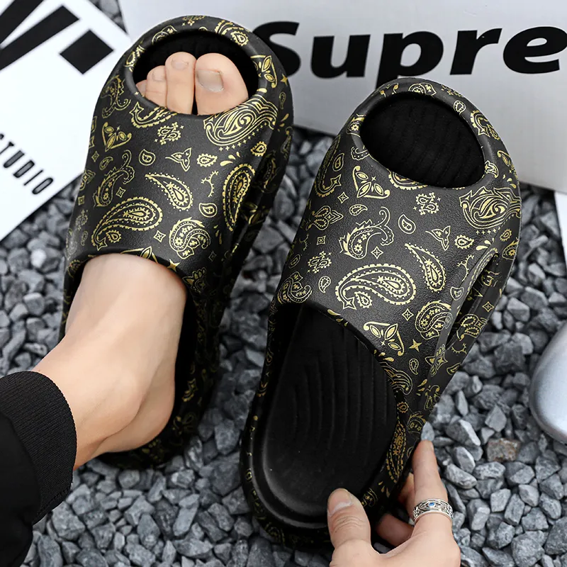 Budding Bear EVA Quiet Slip Resistant Odor Resistant Abrasion Resistant Slide Slippers Men's-3