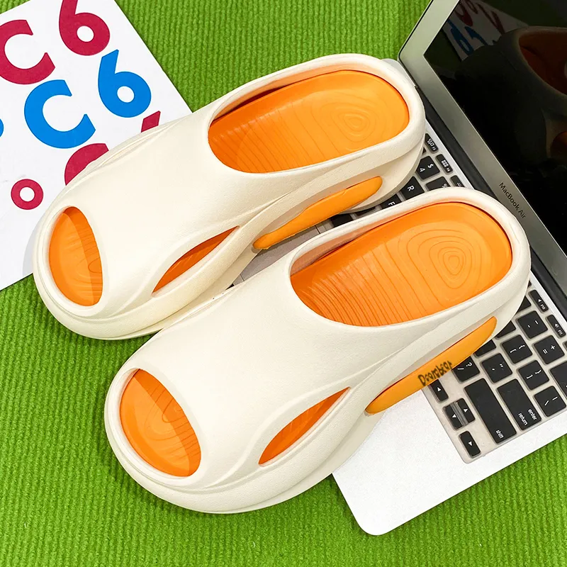 Budding Bear EVA Cut Out Quiet Slip Resistant Massage Cushioning Slide Slippers Unisex-12