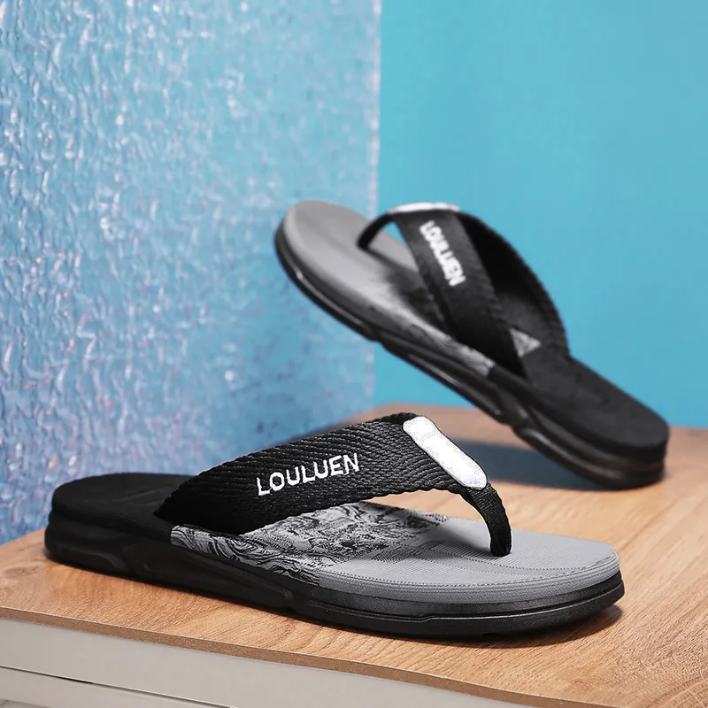 Budding Bear Quiet Odor Resistant Abrasion Resistant Slip Resistant Flip Flops Men's-2