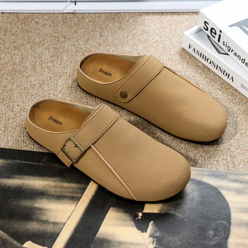 Budding Bear Quiet Abrasion Resistant Wrap toe Slippers Men's-6