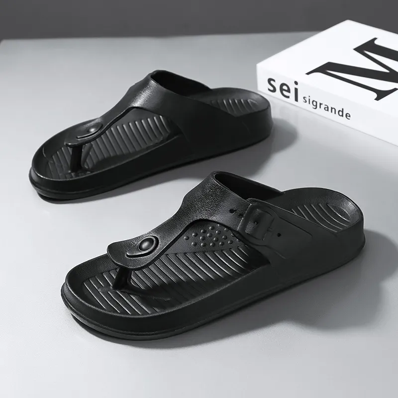Budding Bear Quiet Odor Resistant Abrasion Resistant Slip Resistant Flip Flops Men's-2