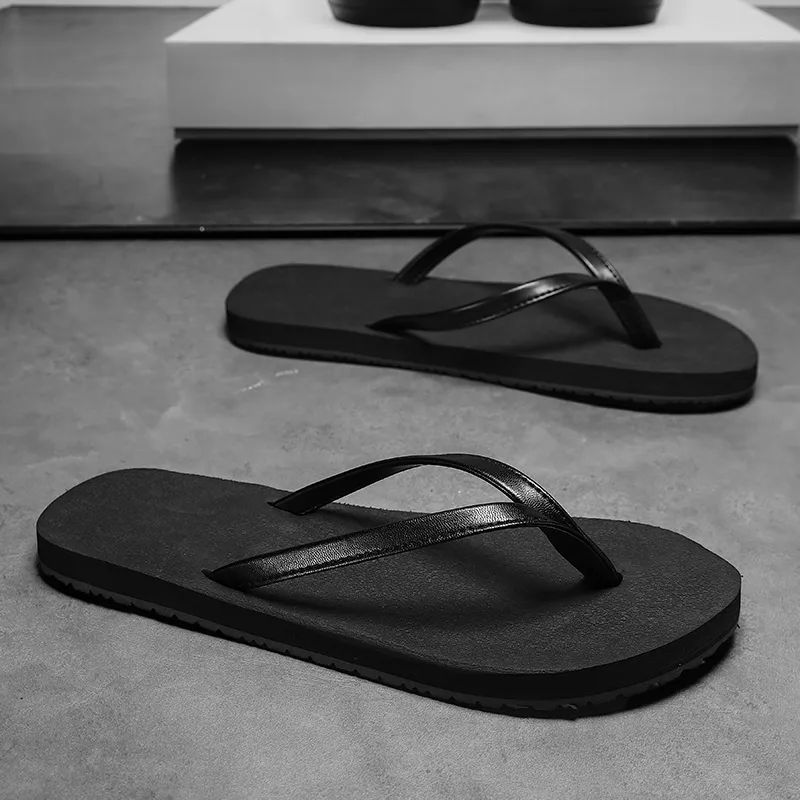 Budding Bear Quiet Odor Resistant Abrasion Resistant Slip Resistant Flip Flops Men's-1