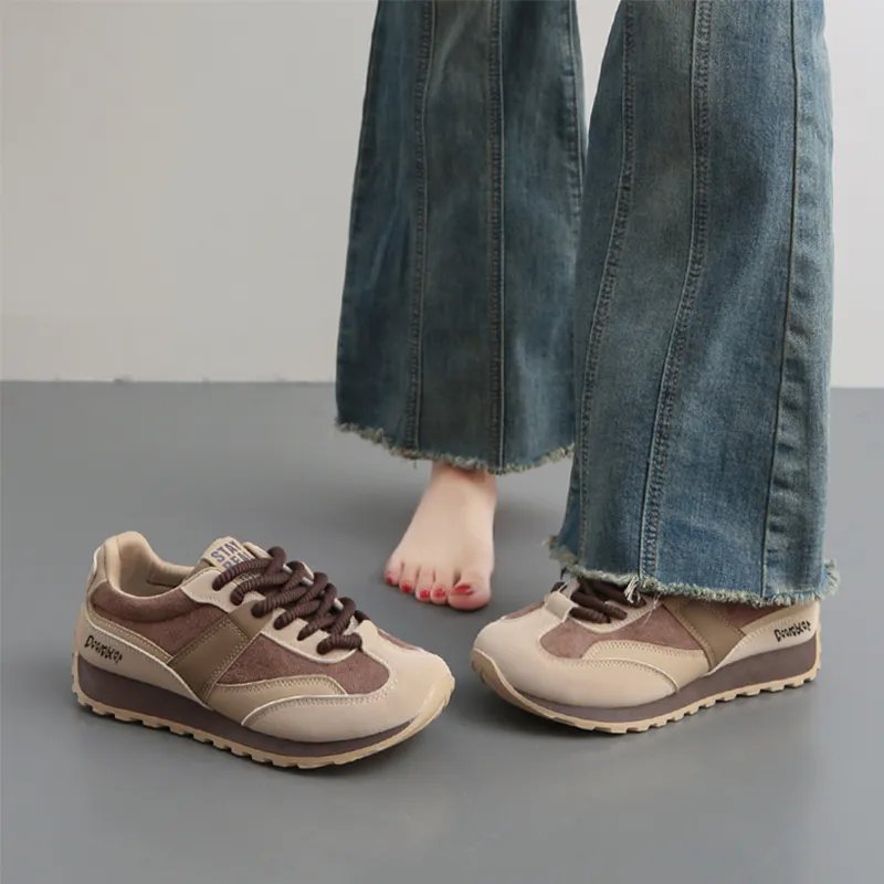 Budding Bear Anti-Slip And Wear-Resistant Lightweight Height Increasing Low-Top Casual Shoes Women's-20