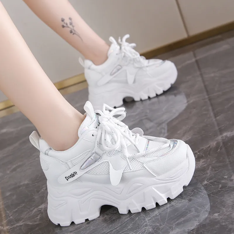 Budding Bear Abrasion Resistant Breathable Slip Resistant Low Top Chunky Sneakers Women's-27