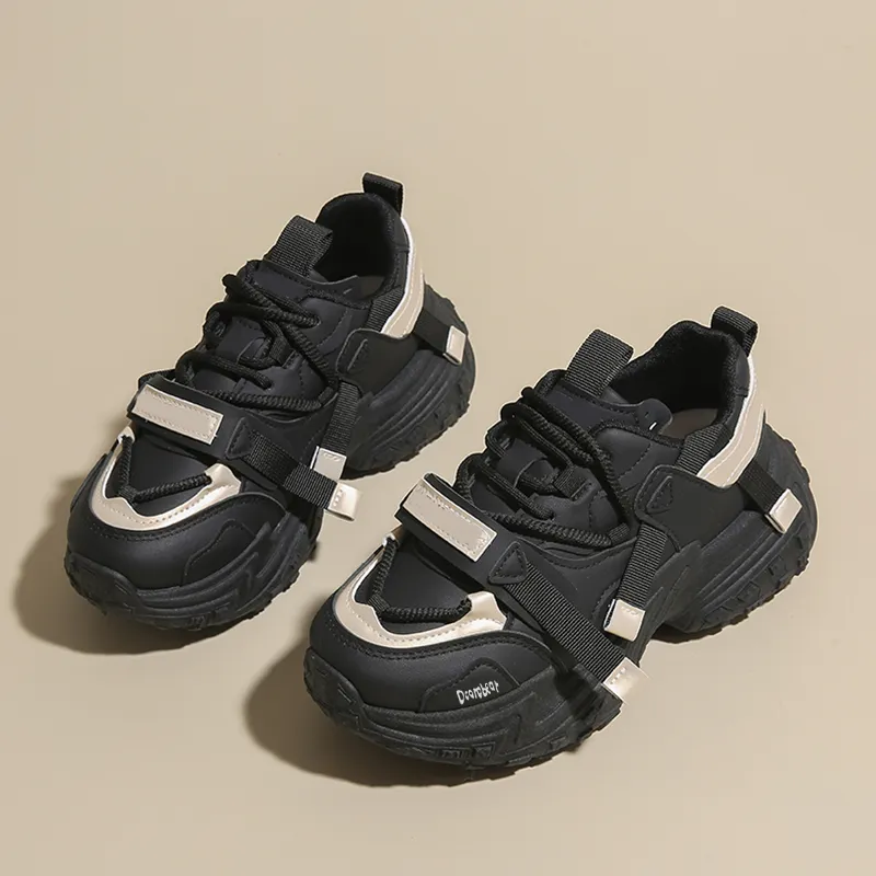 Budding Bear Anti Slip Wear Resistant Breathable Lightweight Height Increasing Low Top Chunky Sneakers Women's-7