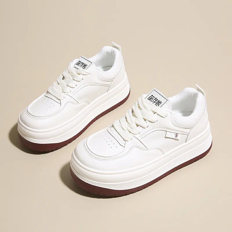 Budding Bear Slip Resistant, Abrasion Resistant, Lightweight, Height Increasing Low Top Skateboard Shoes Women's-22