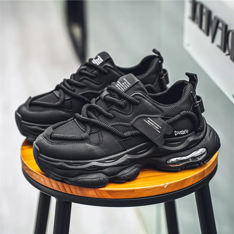 Budding Bear Slip-Resistant Breathable Lightweight Height Increasing Low-Top Chunky Sneakers Men's-11
