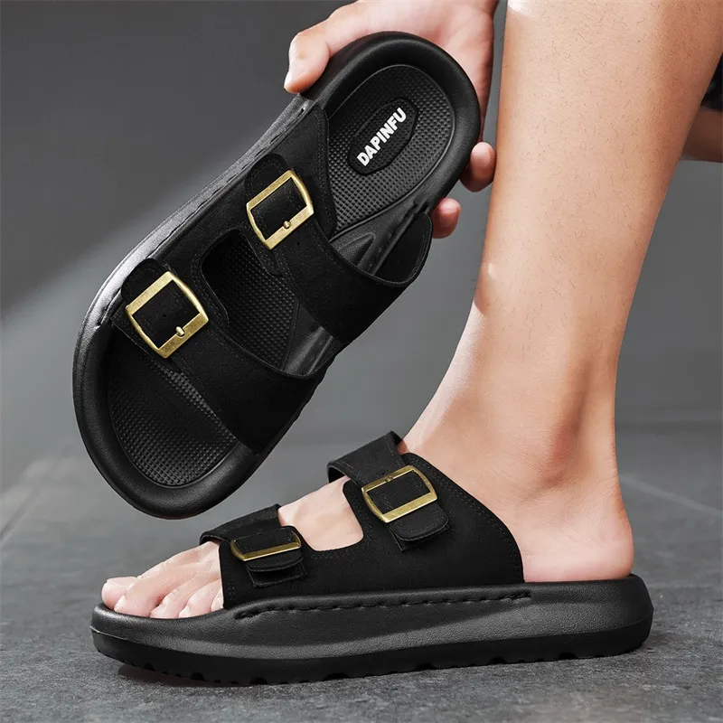 Budding Bear Quiet Slip Resistant Odor Resistant Abrasion Resistant Slide Slippers Men's-3