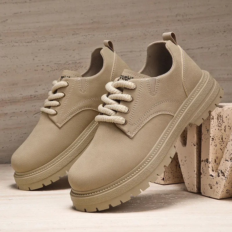 Budding Bear Anti Slip Wear Resistant Water Resistant Height Increasing Low Top Casual Shoes Men's-9