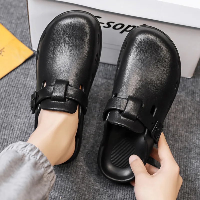 Budding Bear EVA Abrasion Resistant Slip Resistant Wrap toe Slippers Men's-4