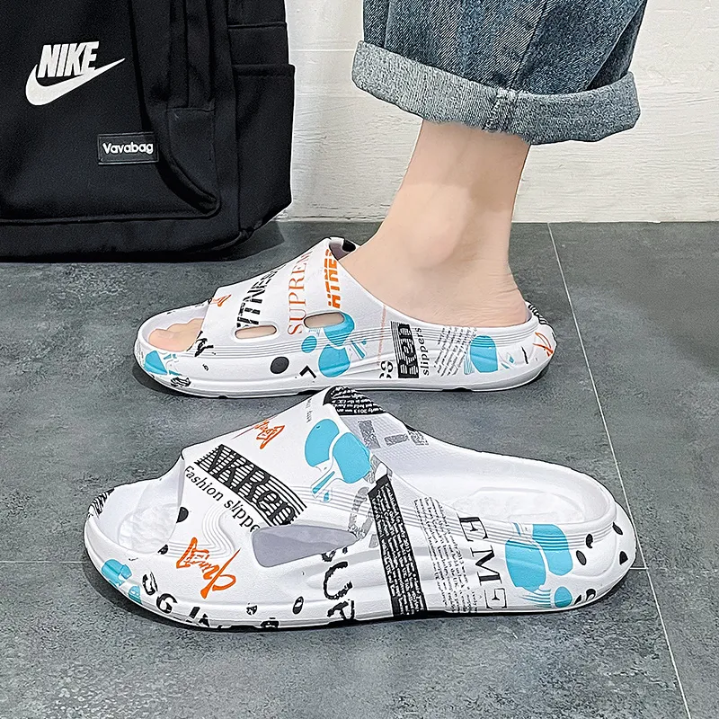 Budding Bear EVA Quiet Slip Resistant Odor Resistant Abrasion Resistant Slide Slippers Men's-9