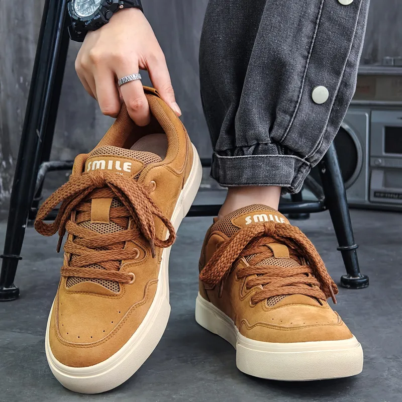 Budding Bear Slip Resistant, Abrasion Resistant, Lightweight, Support, Height Increasing Low Top Skateboard Shoes Men's-11