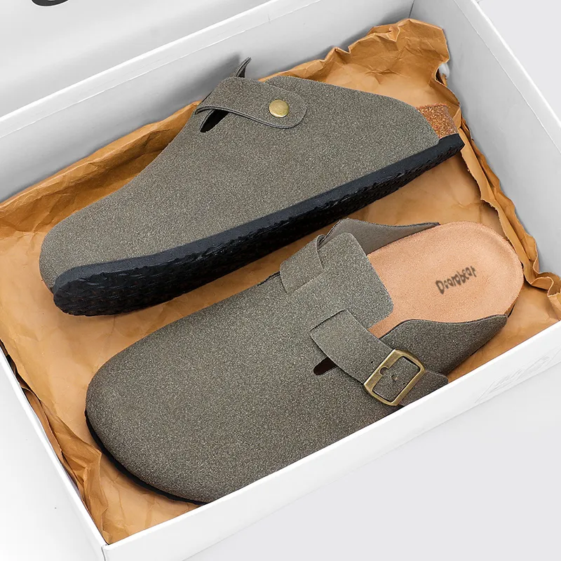 Budding Bear Quiet Odor Resistant Abrasion Resistant Slip Resistant Antibacterial Massage Closed Toe Slippers Unisex-34