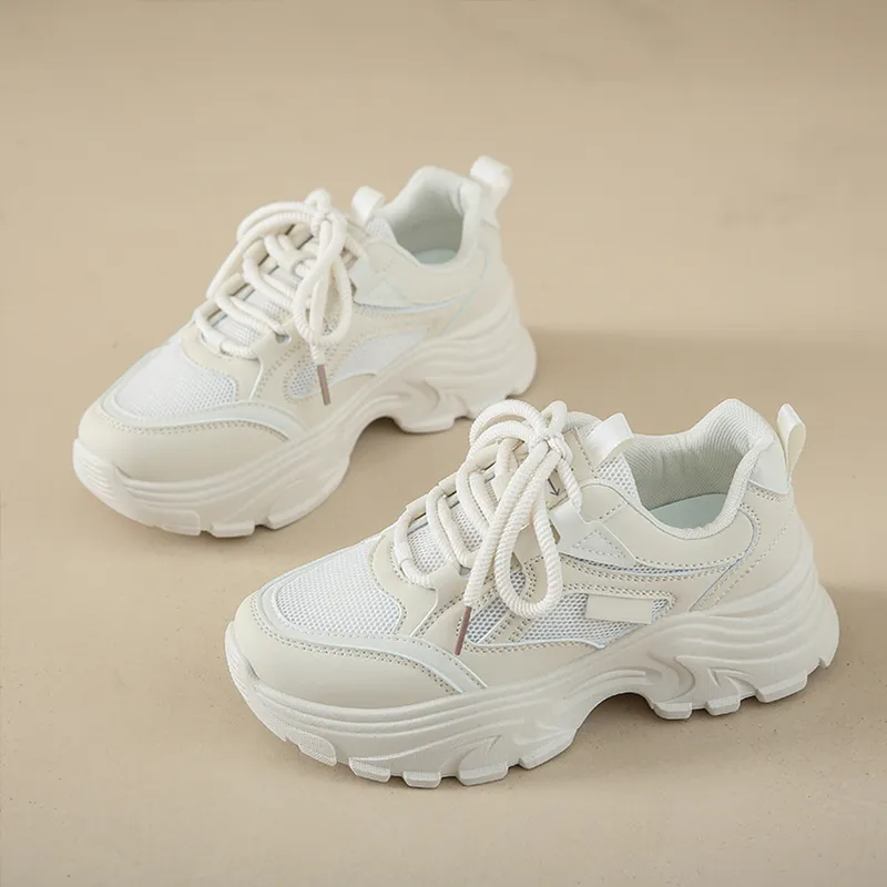 Budding Bear Anti-Slip Wear-Resistant Breathable Height Increasing Lightweight Low-Top Chunky Sneakers Women's Box-20