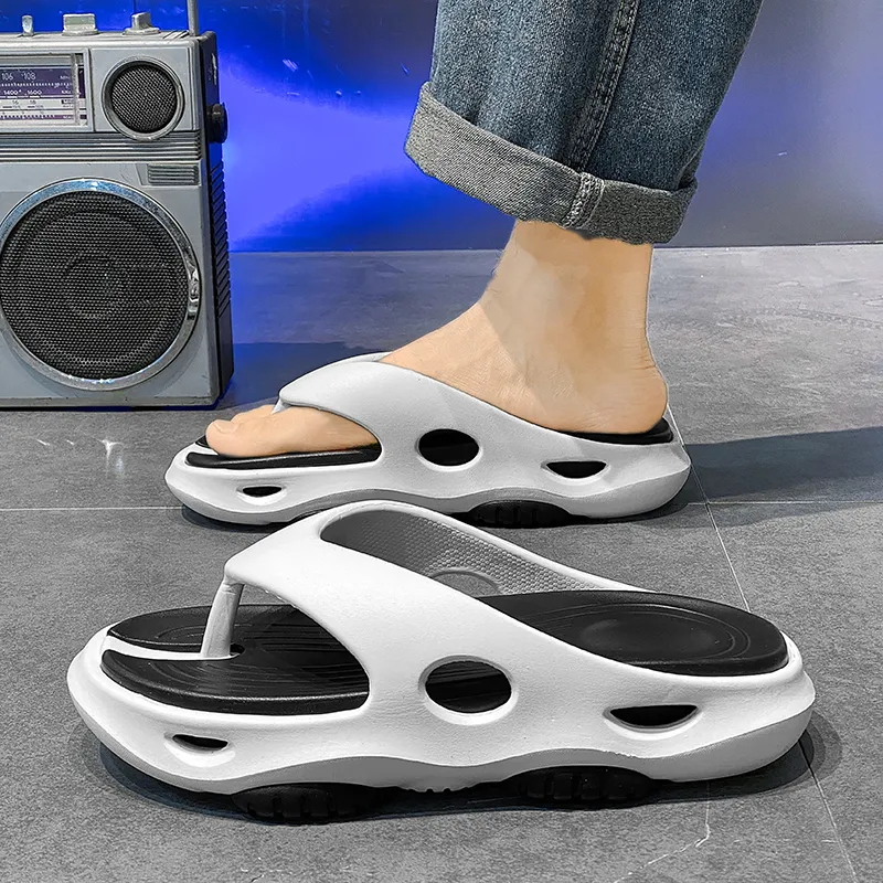 Budding Bear EVA Quiet Odor Resistant Abrasion Resistant Slip Resistant Flip Flops Men's-4