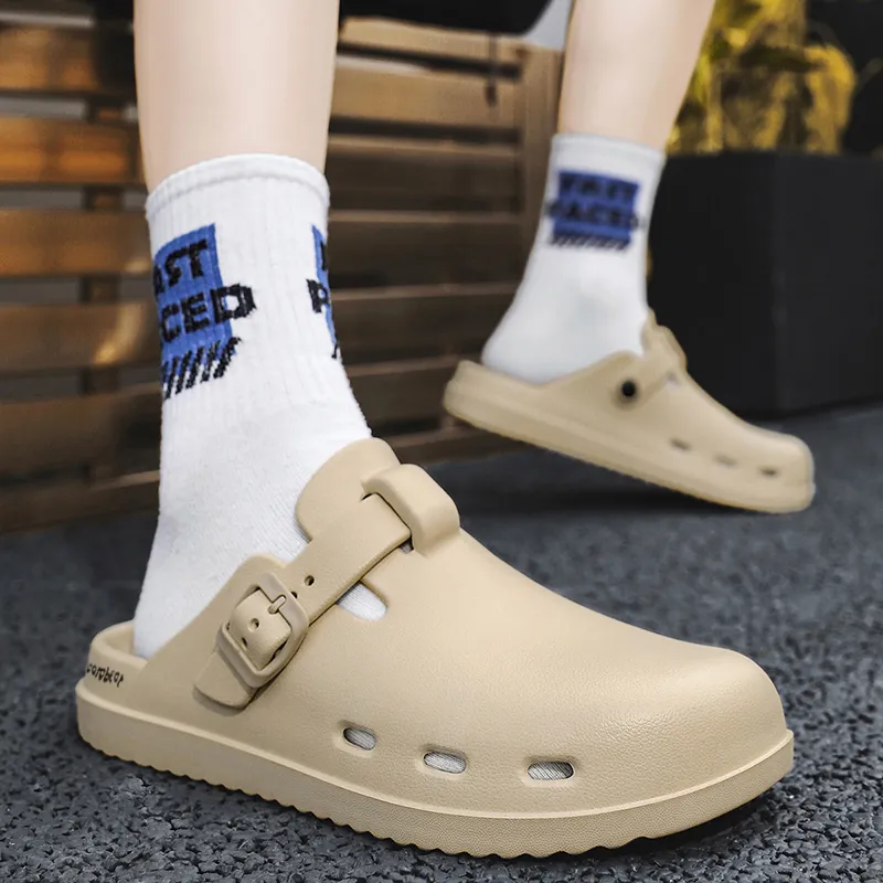 Budding Bear EVA Abrasion Resistant Slip Resistant Wrap toe Slippers Men's-13