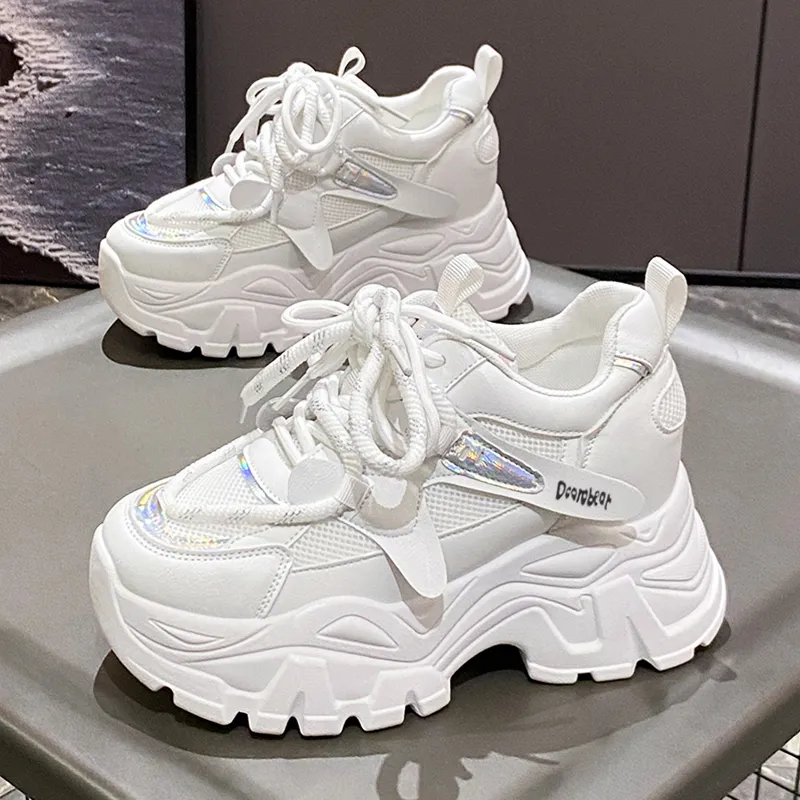 Budding Bear Abrasion Resistant Breathable Slip Resistant Low Top Chunky Sneakers Women's-10