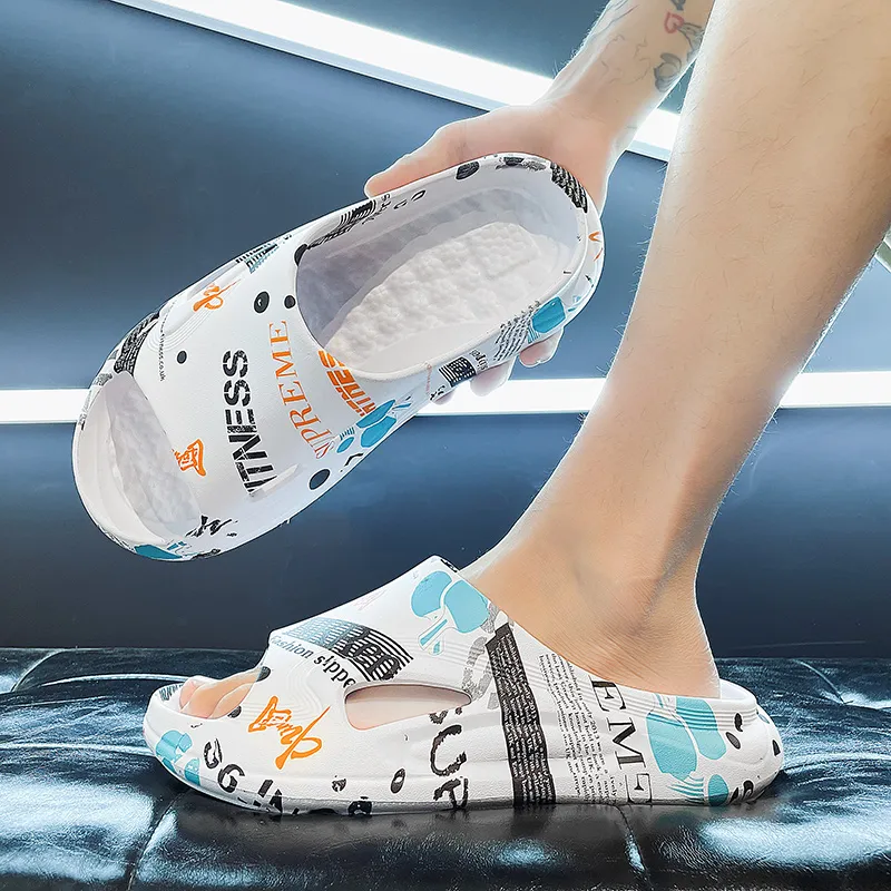 Budding Bear EVA Quiet Slip Resistant Odor Resistant Abrasion Resistant Slide Slippers Men's-8