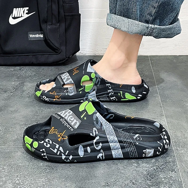 Budding Bear EVA Quiet Slip Resistant Odor Resistant Abrasion Resistant Slide Slippers Men's-3