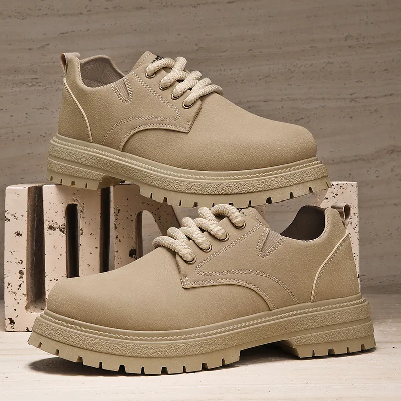 Budding Bear Anti Slip Wear Resistant Water Resistant Height Increasing Low Top Casual Shoes Men's-25