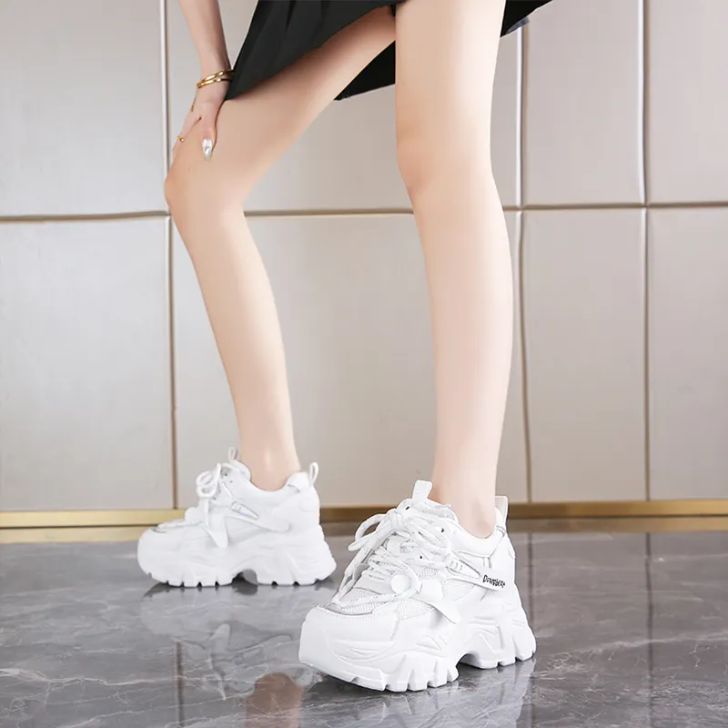 Budding Bear Abrasion Resistant Breathable Slip Resistant Low Top Chunky Sneakers Women's-12