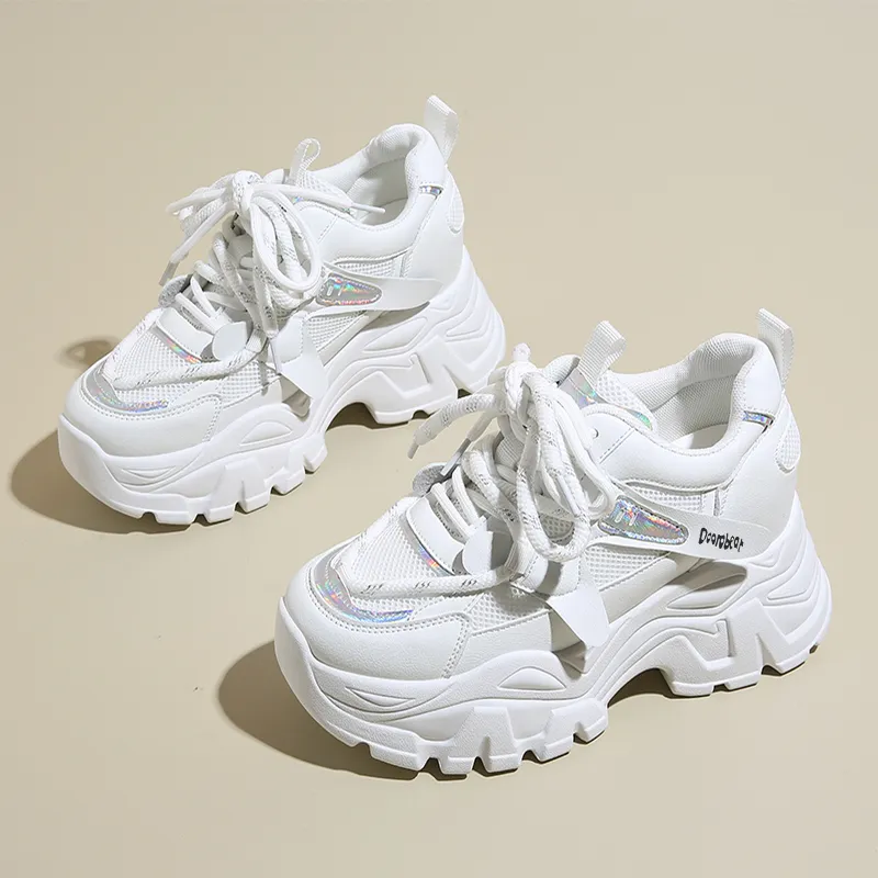Budding Bear Abrasion Resistant Breathable Slip Resistant Low Top Chunky Sneakers Women's-41