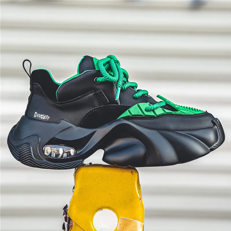 Budding Bear Anti-Slip And Wear-Resistant Lightweight Height Increasing Low-Top Chunky Sneakers Men's-21