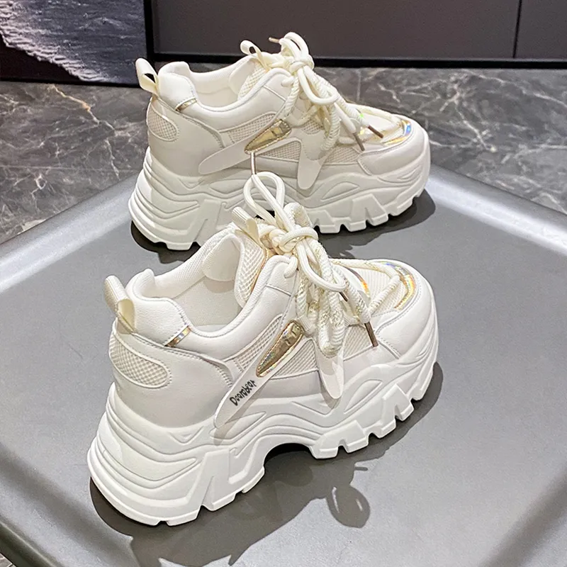 Budding Bear Abrasion Resistant Breathable Slip Resistant Low Top Chunky Sneakers Women's-30
