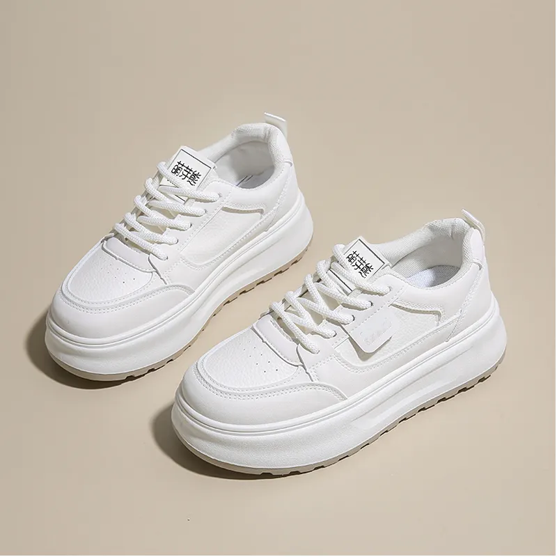 Budding Bear Anti-Slip And Wear-Resistant Height Increasing Low-Top Skateboard Shoes Women's-22