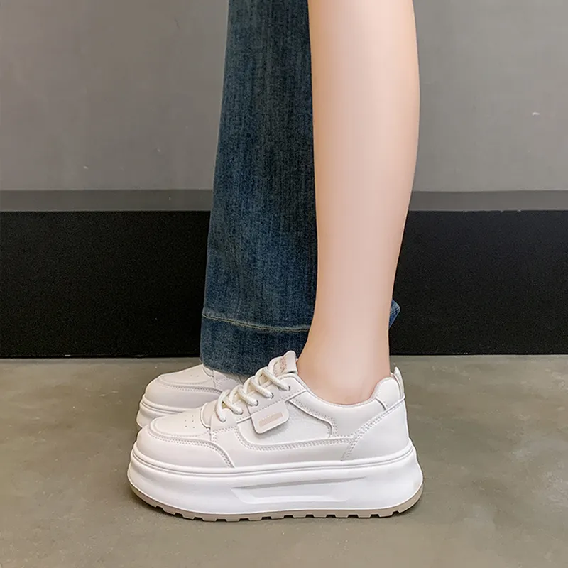 Budding Bear Anti-Slip And Wear-Resistant Height Increasing Low-Top Skateboard Shoes Women's-23