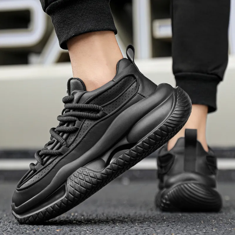 Budding Bear Anti-Slip And Wear-Resistant Lightweight Height Increasing Low-Top Chunky Sneakers Men's Box-15