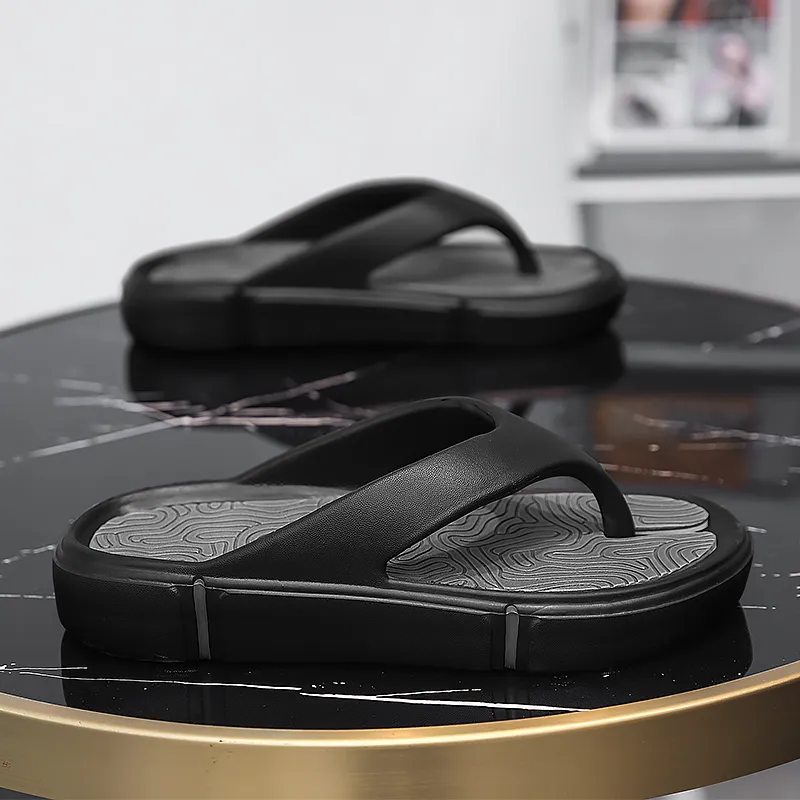Budding Bear EVA Quiet Odor Resistant Abrasion Resistant Slip Resistant Flip Flops Men's-2
