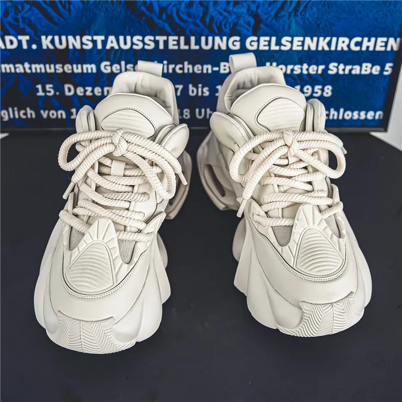 Budding Bear Anti-Slip And Wear-Resistant Lightweight Height Increasing Low-Top Chunky Sneakers Men's-11