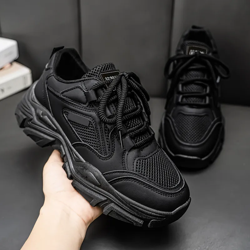 Budding Bear Anti Slip Wear Resistant Low Top Chunky Sneakers Men's Box-9