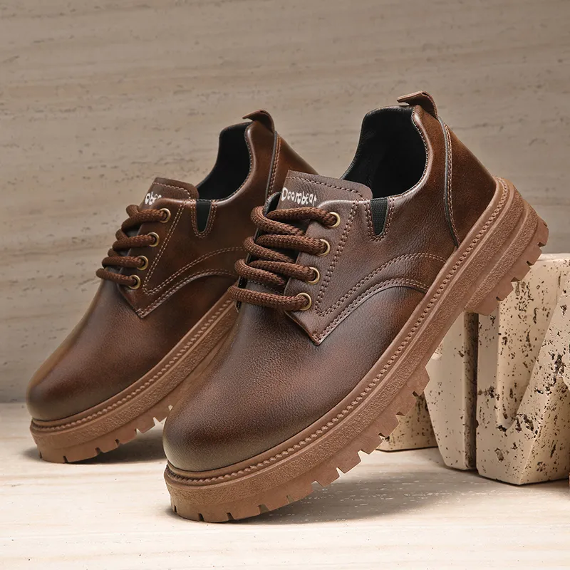 Budding Bear Anti Slip Wear Resistant Water Resistant Height Increasing Low Top Casual Shoes Men's-14