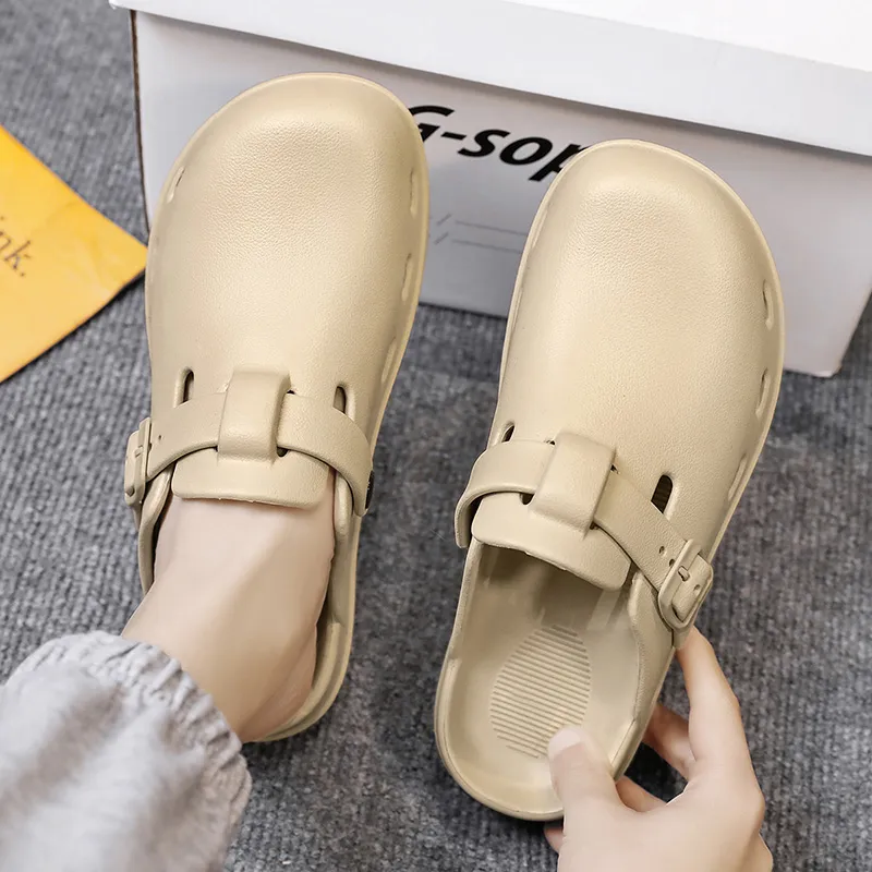 Budding Bear EVA Abrasion Resistant Slip Resistant Wrap toe Slippers Men's-14