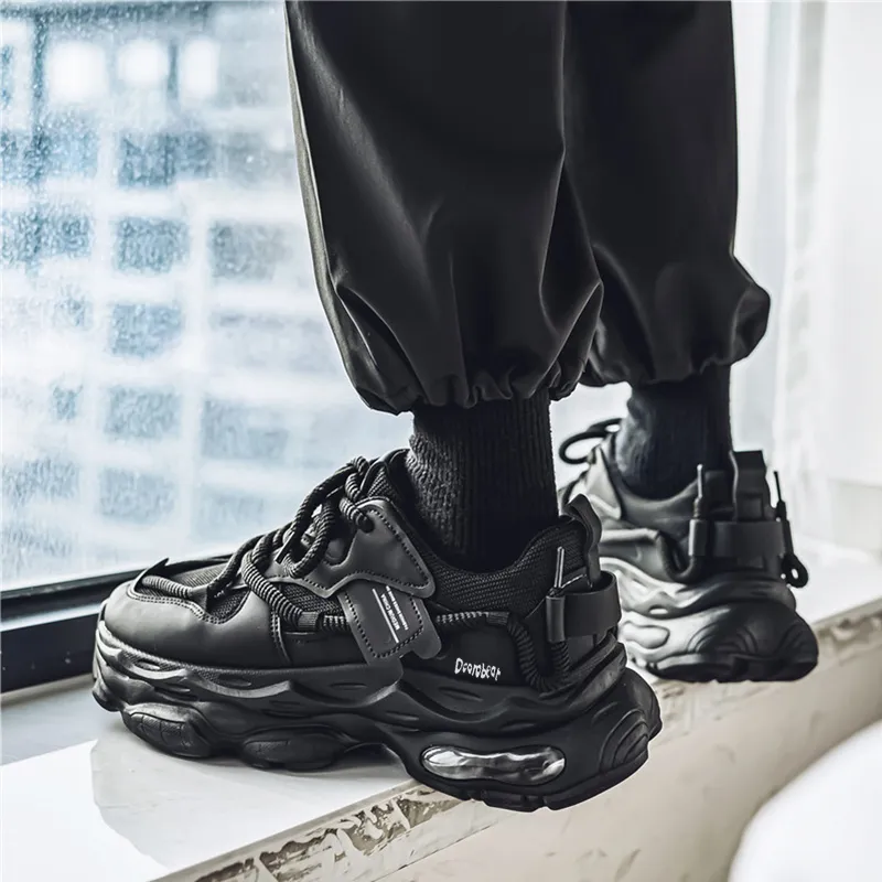 Budding Bear Slip-Resistant Breathable Lightweight Height Increasing Low-Top Chunky Sneakers Men's-12