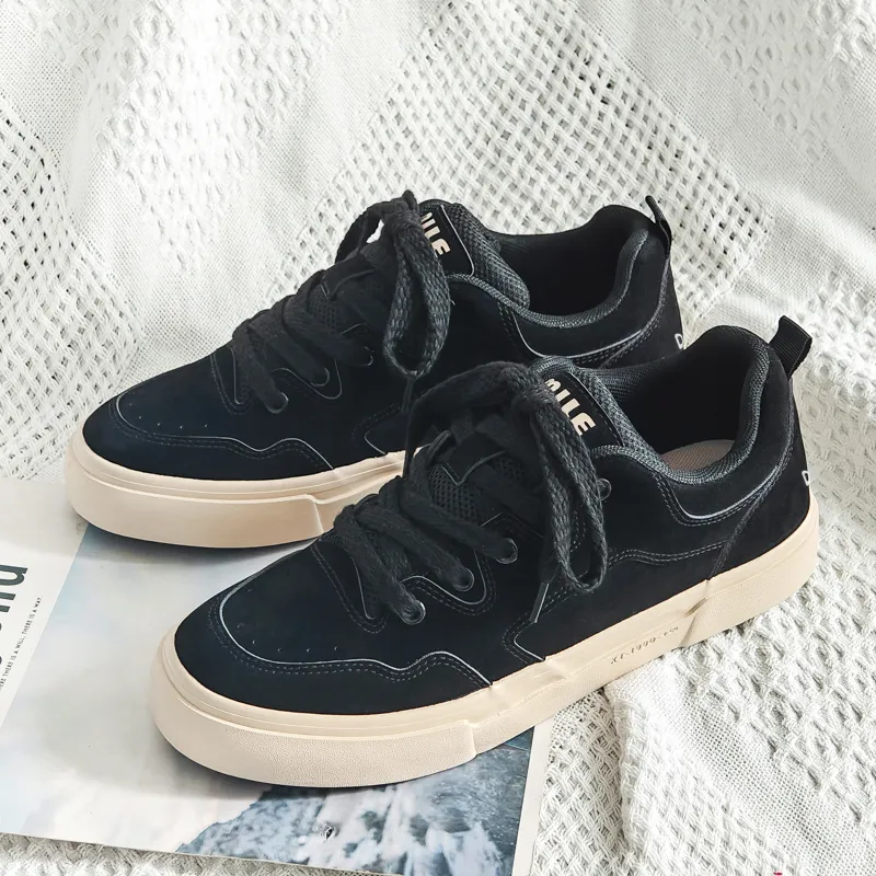 Budding Bear Slip Resistant, Abrasion Resistant, Lightweight, Support, Height Increasing Low Top Skateboard Shoes Men's-15