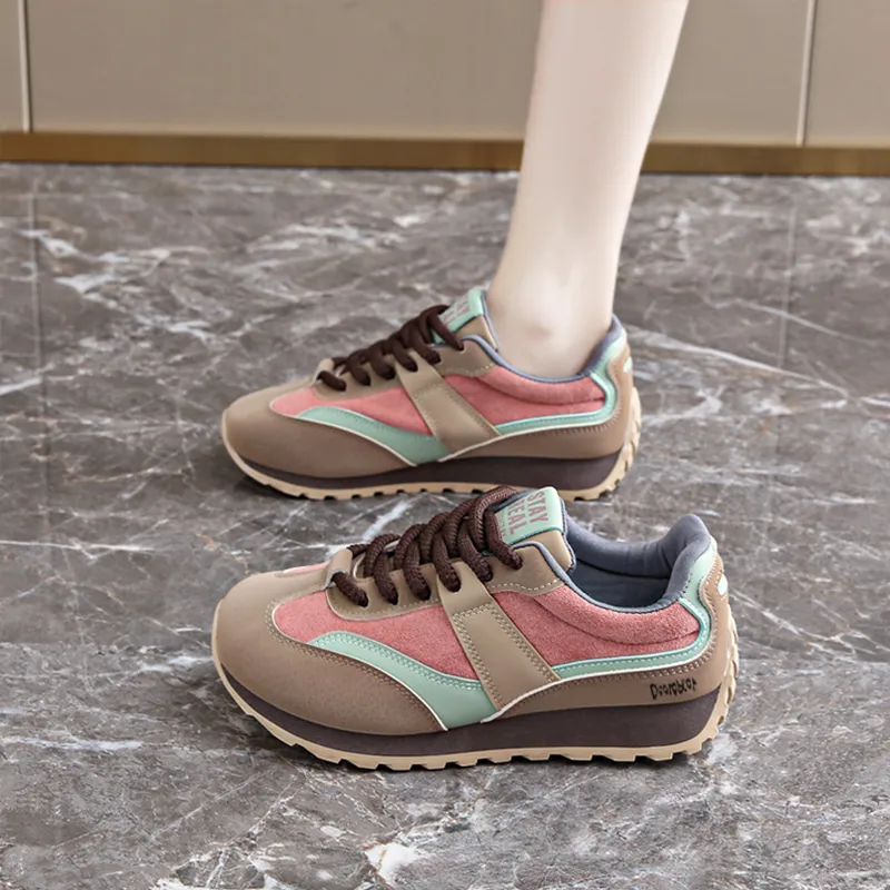 Budding Bear Anti-Slip And Wear-Resistant Lightweight Height Increasing Low-Top Casual Shoes Women's-4