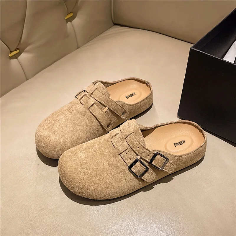 Budding Bear Quiet Abrasion Resistant Closed Toe Slippers Women's-6